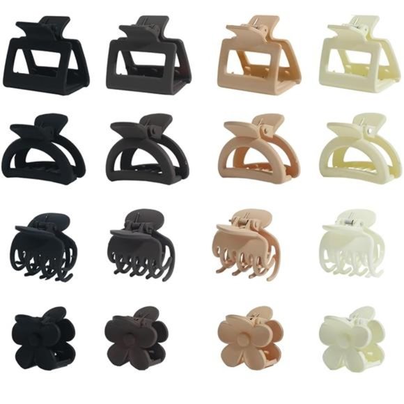 16Pcs Medium Claw Hair Clips ,Matte neural colors - Picture 2 of 7